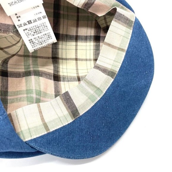 HERMES Casquette hat hemp blue - Picture 9 of 11